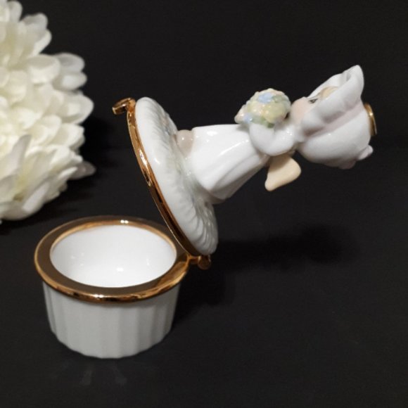 Precious Moments Trinket Box Vintage Lidded - Picture 5 of 6